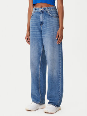 HUGO HUGO Jeans hlače Leni_B 50546357 Modra Loose Fit