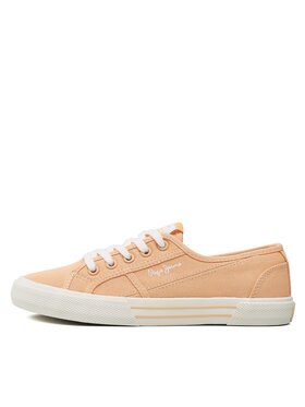 Pepe Jeans Tenis Superge Brady Basic W PLS31287 Oranžna