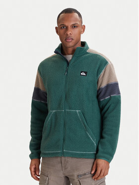 Quiksilver Quiksilver Fliso džemperis Clean Coast Block EQYPF03065 Žalia Loose Fit