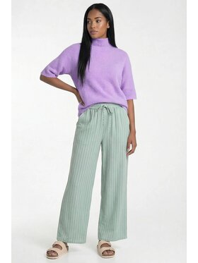 FIGL FIGL Palazzo kalhoty M1323 Světle zelená Loose Fit