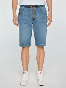 BIG STAR BIG STAR Szorty jeansowe PARKER_455_445_110 Niebieski Basic Fit