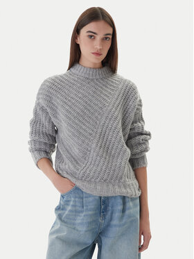 Mustang Mustang Sweter Erin 1016786 Szary Relaxed Fit
