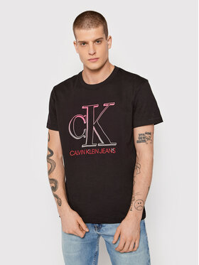 Calvin Klein Jeans Calvin Klein Jeans T-shirt J30J319299 Crna Regular Fit