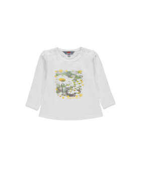 Kanz Kanz Bluzka 1912121-1000 Biały Basic Fit