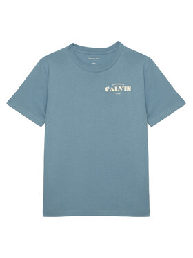 Calvin Klein Calvin Klein Marškinėliai Small Chest LVCKTJA40B Mėlyna Regular Fit