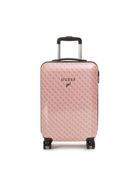 Guess Guess Малък твърд куфар J3YZ23 WFGY0 Розов