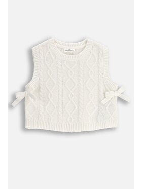 Coccodrillo Coccodrillo Sweter ZC5172801WGK-003 Kremowy Regular Fit