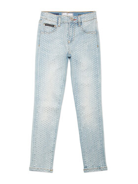 PHILIPP PLEIN PHILIPP PLEIN Jegginsy 19935 Błękitny Comfort Fit
