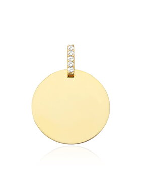Fugart Fugart Naszyjnik Zawieszka złota pełne kółko FUG6-21-Z00406-2 Złoty