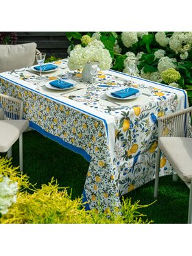 Roseberry Home Roseberry Home Obrus w cytryny Limoncello Niebieski