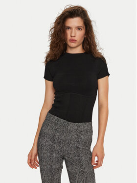 STAUD STAUD Särkpluus Tigereye R24F3105VN Must Slim Fit