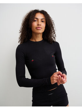 Le Songe Le Songe Longsleeve CHERRY Czarny Basic Fit