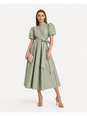Castellani Castellani Sukienka codzienna Aurelia Zielony Regular Fit