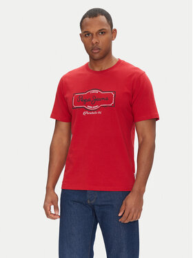 Pepe Jeans Pepe Jeans T-Shirt Daxton PM509786 Rot Regular Fit