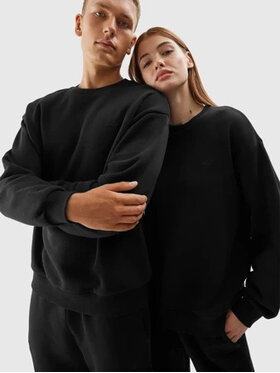4F 4F Bluza 4FAW23TSWSU703-20S Czarny Regular Fit