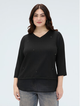 Fiorella Rubino Fiorella Rubino T-shirt G0BHL009204N033 Nero Regular Fit