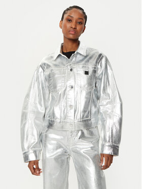 Armani Exchange Armani Exchange Džinsinė striukė XW000098 AF10836 M8047 Sidabrinė Regular Fit
