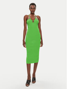 MICHAEL Michael Kors MICHAEL Michael Kors Ljetna haljina MS4822X33D Zelena Slim Fit