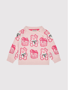 Guess Guess Sweter H1YT01 Z2S40 Różowy Regular Fit