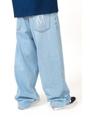 Mercur Mercur Jeansy Loose Monument Niebieski Loose Fit