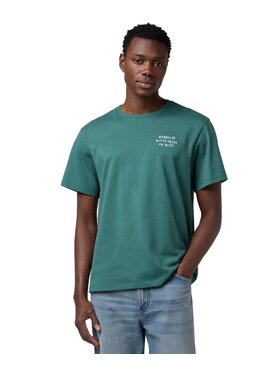 Wrangler Wrangler T-Shirt 112371491 Zielony Regular Fit