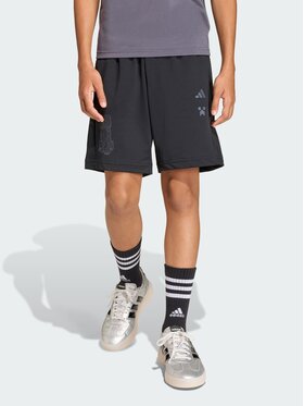 adidas adidas Szorty materiałowe 158795 Czarny Regular Fit