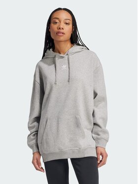 adidas adidas Bluza Essentials Oversized Szary Oversize