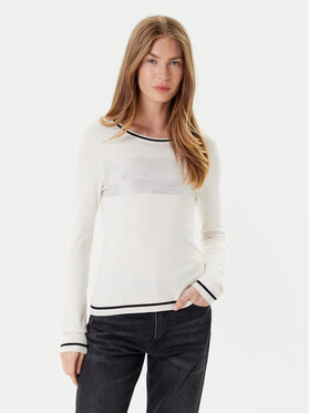 Liu Jo Sport Liu Jo Sport Sweter TF5209 MS49I Écru Regular Fit