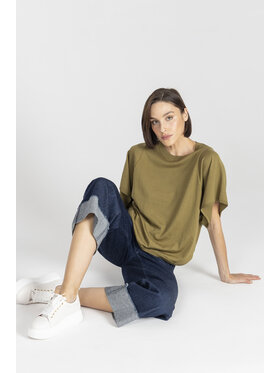 Deni Cler Milano Deni Cler Milano Sweter T-DC-S207-E2-10-79-1 Brązowy Oversize