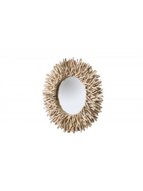 MIAhome MIAhome Lustro dekoracyjne 80 cm SUDARIA Beżowy