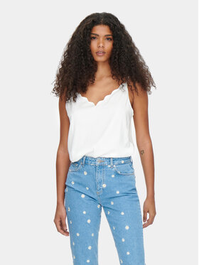 ONLY ONLY Top Debbie 15176550 Biały Regular Fit
