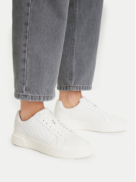 Calvin Klein Calvin Klein Tossud Chunky Cupsole Laceup Lth Aop YW0YW02058 Valge