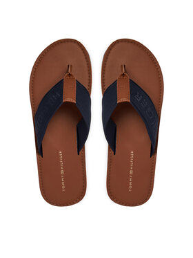 Tommy Hilfiger Tommy Hilfiger Čības uz pirksta Jacquard Logo FM0FM05808 Tumši zils