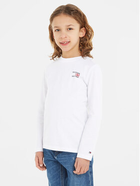 Tommy Hilfiger Tommy Hilfiger Bluză KB0KB08627 S Alb Regular Fit