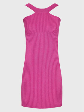 Kontatto Kontatto Φόρεμα υφασμάτινο 3M7761 Ροζ Slim Fit