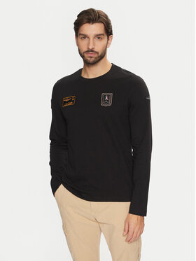 Aeronautica Militare Aeronautica Militare Pikkade varrukatega T-särk 242TS2317J489 Must Regular Fit