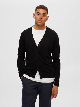 Selected Homme Selected Homme Kardigan 16090146 Czarny Regular Fit