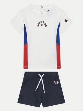 Champion Champion Komplekti kuuluvad t-särk ja šortsid 307012 Valge Regular Fit