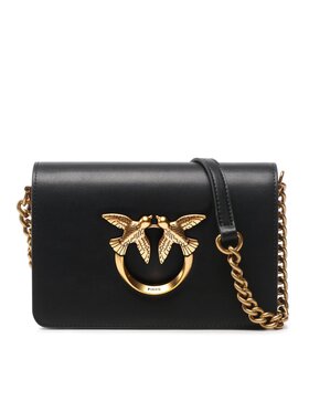 Pinko Pinko Handtasche Love Click Mini Vitello Seta 100067 A0F1 Schwarz
