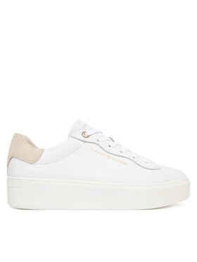 Tommy Hilfiger Tommy Hilfiger Sneakersy Chic Platform Cupsole Sneaker FW0FW09021 Biela