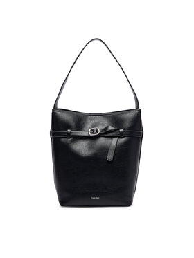 Calvin Klein Calvin Klein Handtasche Buckle Medium Bucket LV04F3551G Schwarz