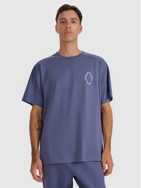 4F 4F T-Shirt 4FWAW25TTSHM2401-32S Niebieski Oversize