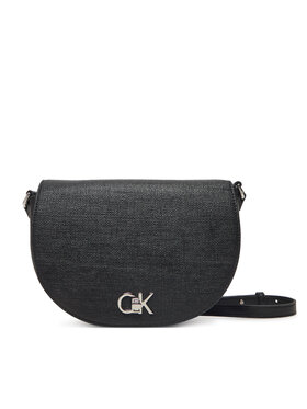 Calvin Klein Calvin Klein Torebka Ck Hw Crossbody Saddle Bag_Tex K60K613233 Czarny