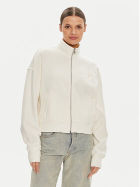 Calvin Klein Jeans Calvin Klein Jeans Суитшърт Satin Applique J20J223922 Екрю Relaxed Fit