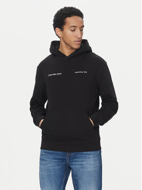 Calvin Klein Jeans Calvin Klein Jeans Majica dugih rukava Big Box Logo J30J325490 Crna Regular Fit