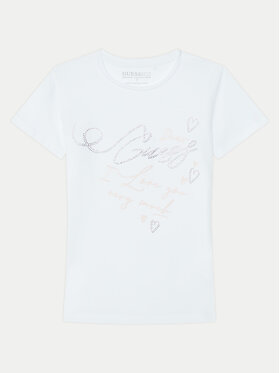 Guess Guess T-Shirt J5RI38 K6YW4 Biały Regular Fit