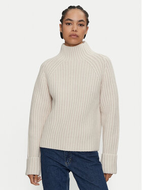 Calvin Klein Calvin Klein Krekls ar augstu apkakli K20K207439 Écru Regular Fit