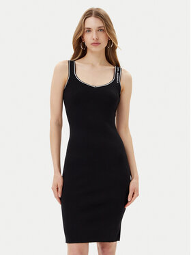 KARL LAGERFELD KARL LAGERFELD Igapäevane kleit A2W13018 Must Slim Fit