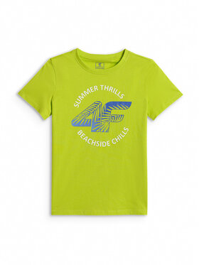 4F 4F T-Shirt BEACHSIDE CHILL Zielony Loose Fit