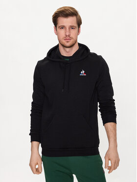 Le Coq Sportif Le Coq Sportif Džemperis ar kapuci 2310554 Melns Regular Fit